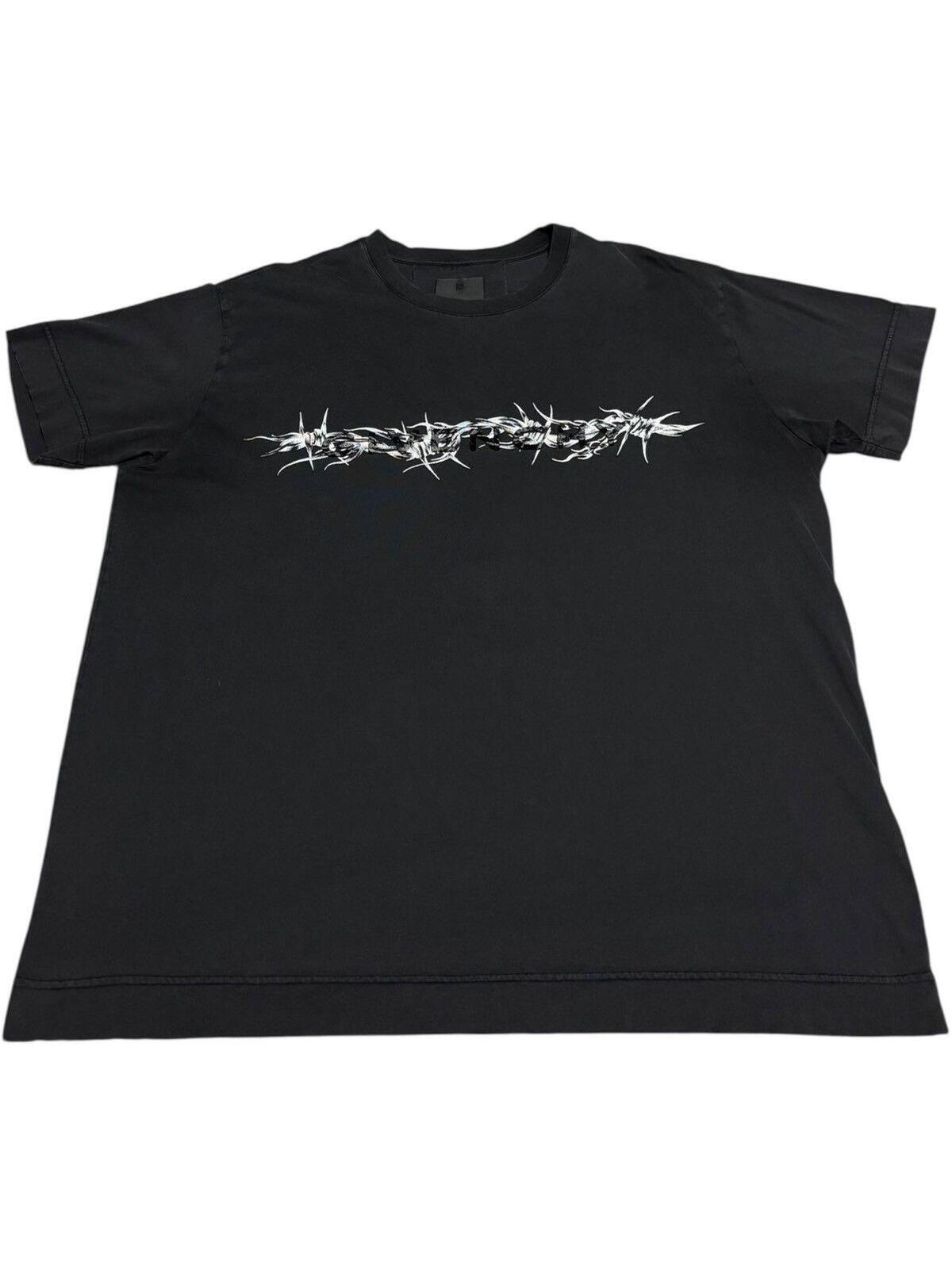 L Givenchy Matthew Williams Barbed Wire Logo Shirt Archive Opium Emo Grunge Goth